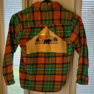 Kids Fannel With Yellowstone Back Patch